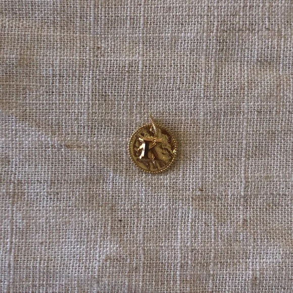 Sézane 9-Carat Gold Sara Pendant || “K” - Picture 5 of 10